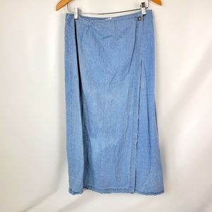 FERUCCIO 100% Cotton Wrap Skirt Vintage Sz 11